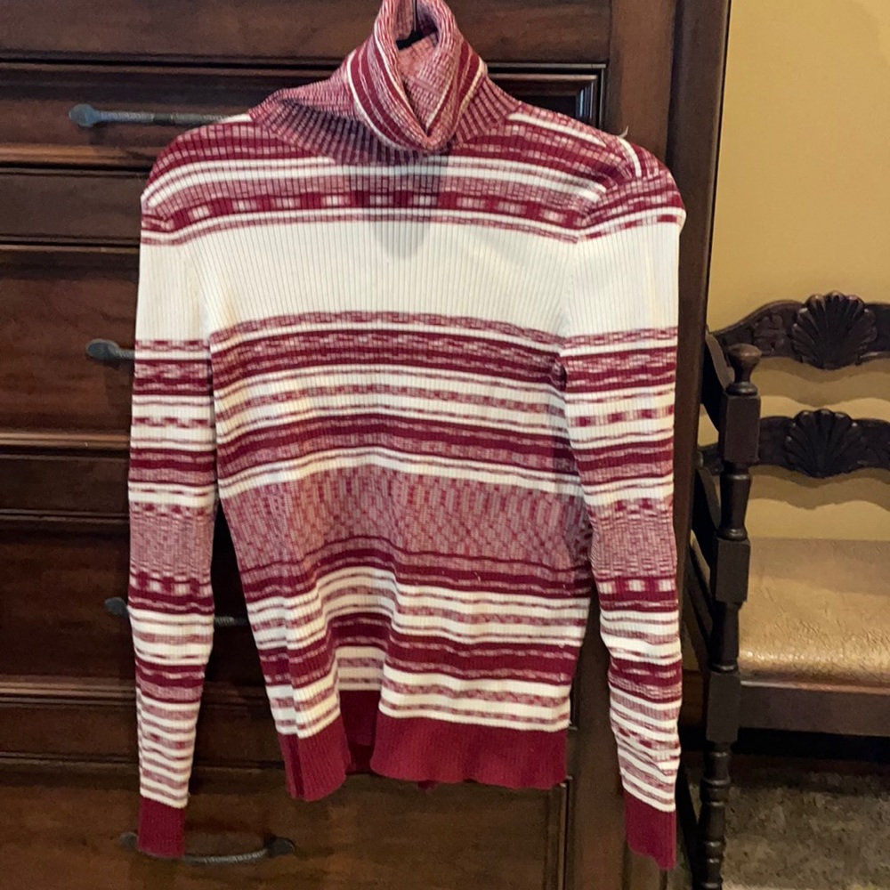 Brick red turtleneck